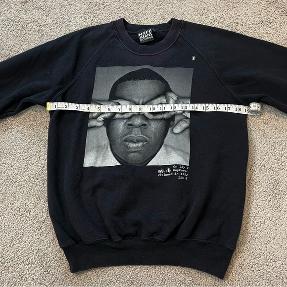 “Hype Means Nothing" Jay-S Lightweight Cotton Sweatshirt. Size Small. - Picture 9 of 12